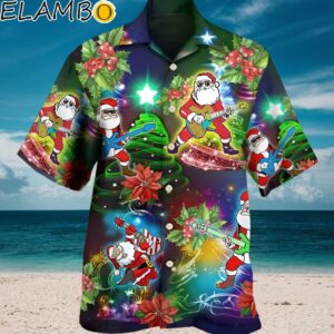 Guitar Music Santa So High Christmas Hawaiian Shirt Aloha Shirt Aloha Shirt