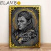 Halsin Poster Gold Embellished Art Print Baldurs Gate 3 Inspired