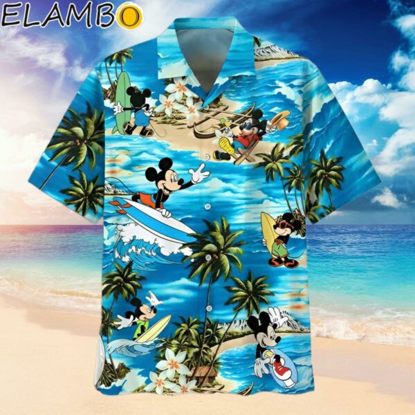 Hawaiian Disney Shirt Summer Beach Mickey Surfboard Hawaiian Hawaiian