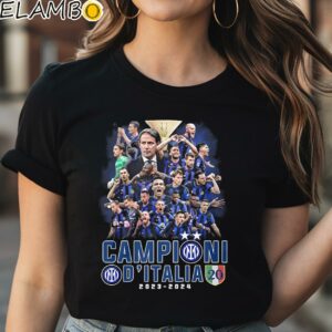 Inter Milan Campioni DItalia 2023 2024 Shirt Black Shirt Shirt