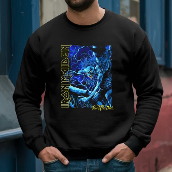 Iron Maiden Fear Of The Dark T Shirt Blue Eddie 3 Sweatshirts