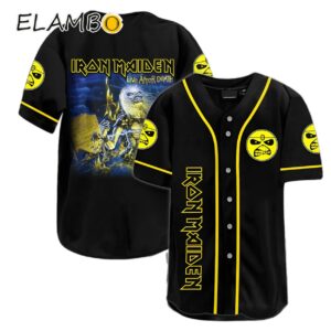 Iron Maiden Live After Death Baseball Jersey Iron Maiden Official Merch Printed Thumb