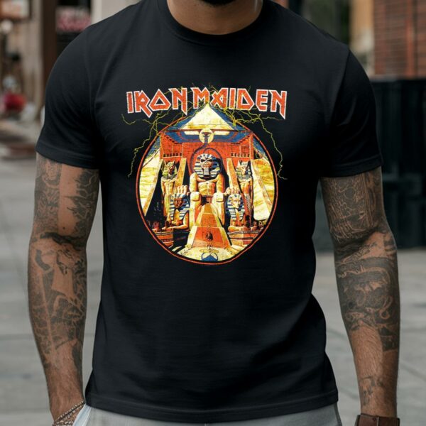 Iron Maiden Powerslave Lightning Shirt 1 Shirts