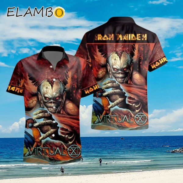 Iron Maiden Virtual XI Custom Name Hawaiian Shirt Aloha Shirt Aloha Shirt