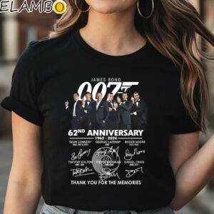 James Bond 007 62nd Anniversary 1962 2024 Thank You For The Memories Shirt Black Shirt Shirt