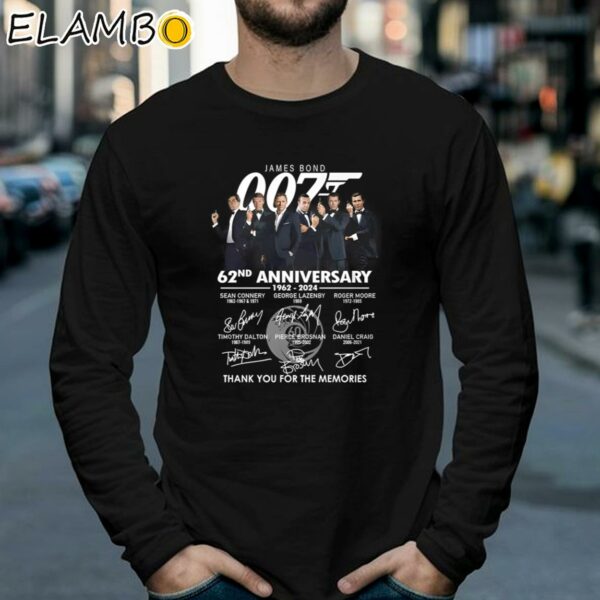James Bond 007 62nd Anniversary 1962 2024 Thank You For The Memories Shirt Longsleeve 39