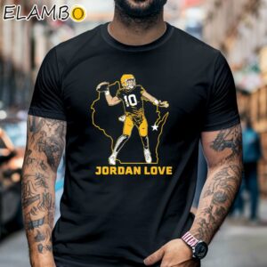 Jordan Love State Star Green Bay Packers Shirt Black Shirt 6