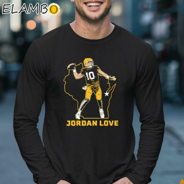 Jordan Love State Star Green Bay Packers Shirt Longsleeve 17