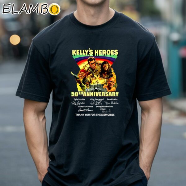 Kelly's Heroes 50th Anniversary Thank You For The Memories T Shirt Black Shirts 18