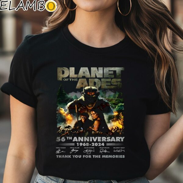 Kingdom Of The Planet Of The Apes 56th Anniversary 1968 2024 Thank You For The Memories Shirt Black Shirt Shirt
