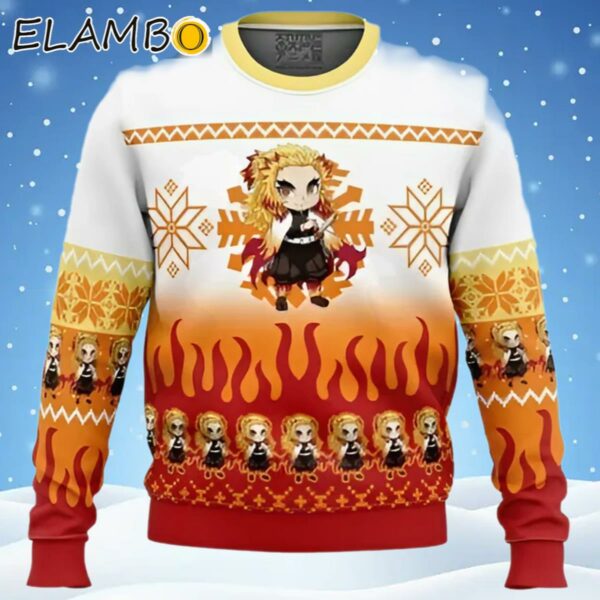Kyojuro Rengoku Demon Slayer Ugly Christmas Sweater Ugly Sweater