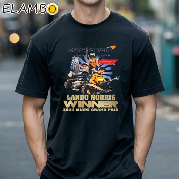 Lando Norris Winner 2024 Miami Grand Prix Shirt Black Shirts 18