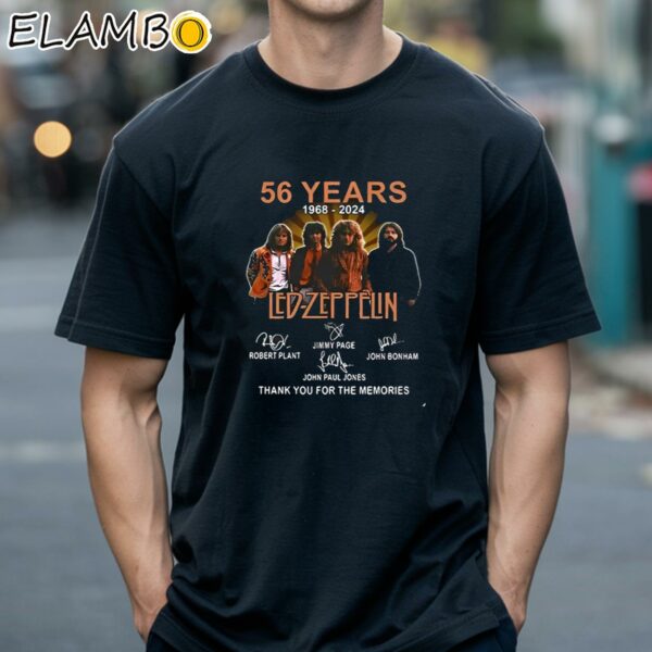 Led Zeppelin 56th Anniversary 1968 2024 Thank You For The Memories Shirt Black Shirts 18