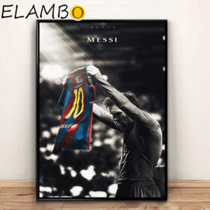 Lionel Messi Football Sports Poster Canvas Wall Art Home Decor