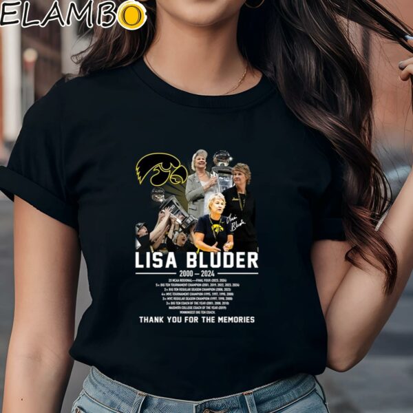 Lisa Bluder 2000 2024 Thank You For The Memories Shirt Black Shirts Shirt