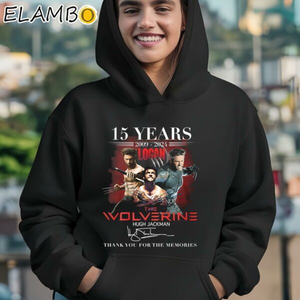 Logan The Wolverine Hugh Jackman 15 Years 2009 2024 Signature Thank You For The Memories Shirt Hoodie 12