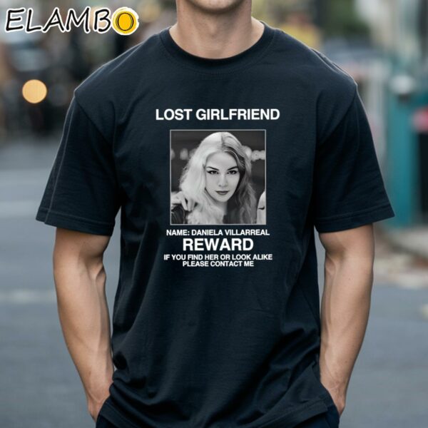 Lost Girlfriend Name Daniela Villarreal Reward Shirt Black Shirts 18