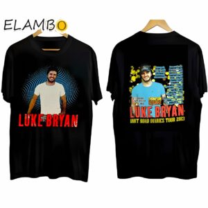 Luke Bryan Dirt Road Diaries Tour 2013 T Shirt Black Shirt Black Shirt