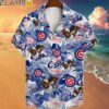 MLB Chicago Cubs Mascot And Hibiscus Pattern Hawaiian Shirt Hawaaian Shirt Hawaaian Shirt