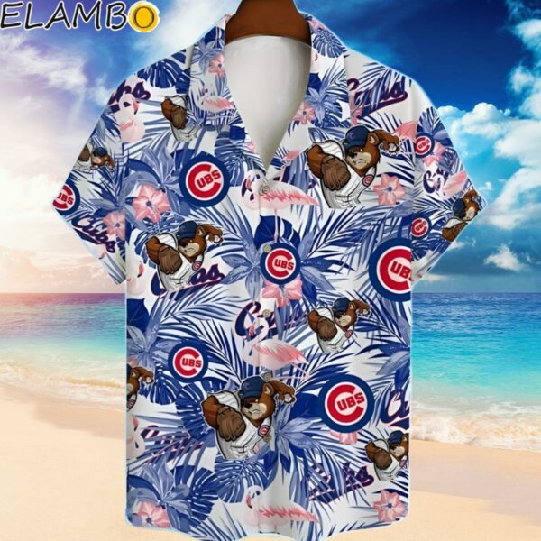 MLB Chicago Cubs Mascot And Hibiscus Pattern Hawaiian Shirt Hawaiian Hawaiian