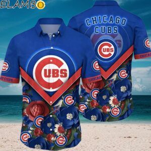 MLB Chicago Cubs Palm Leaves Pattern Hawaiian Shirt Summer Aloha Aloha Shirt Aloha Shirt