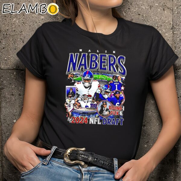 Malik Nabers New York Giants 2024 NFL Draft Shirt Black Shirts 9