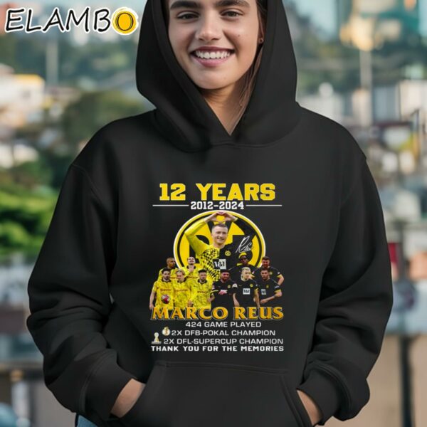 Marco Reus 12 Years 2012 2024 424 Game Played Thank You For The Memories Shirt Hoodie 12
