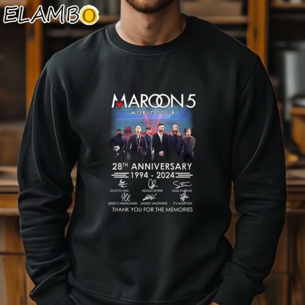 Maroon 5 World Tour 28th Anniversary 1994 2024 Thank You For The Memories T Shirt Sweatshirt 11