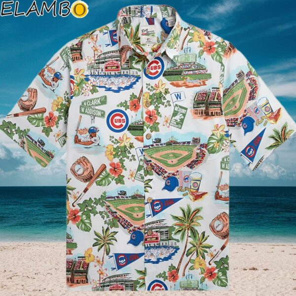 Mens Reyn Spooner White Chicago Cubs Button Up Shirt Aloha Shirt Aloha Shirt