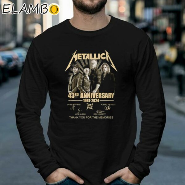 Metallica 43rd Anniversary 1981 2024 Thank You For The Memories T Shirt Longsleeve 39