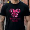 Mickey Mouse Support Breast Cancer Awareness Pink Ribbon Warrior Shirt Black Shirts Shirts