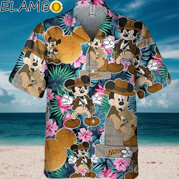 Mickey Summer Tropical Floral Indiana Jones Disney Hawaiian Shirt Mens Aloha Shirt Aloha Shirt