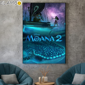 Moana 2 Movie Poster Canvas Home Decor
