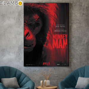 Monkey Man Movie Poster Canvas Home Decor