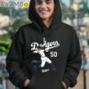 Mookie Betts Los Angeles Dodgers Player Swing Signature Shirt Hoodie 12