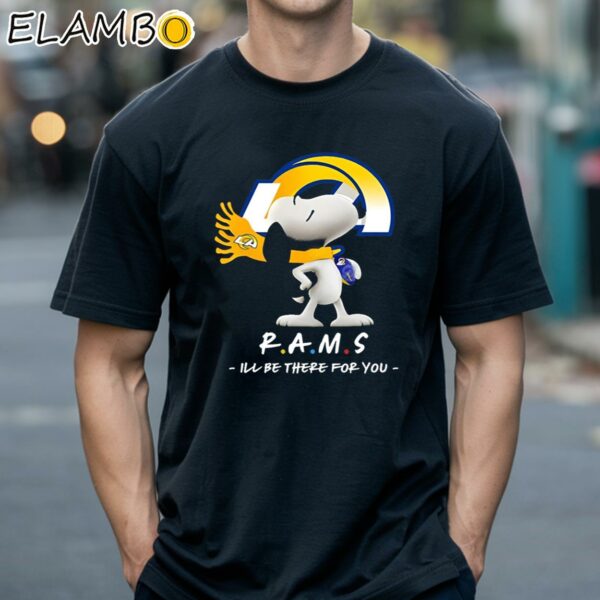 NFL Los Angeles Rams Shirt Snoopy I'll Be There For You Black Shirts 18