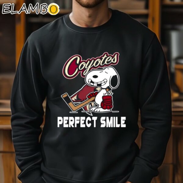 NHL Arizona Coyotes Snoopy Perfect Smile The Peanuts Movie Hockey Shirt Sweatshirt 11