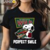NHL Minnesota Wild Snoopy Perfect Smile The Peanuts Movie Hockey Shirt Black Shirt Shirt