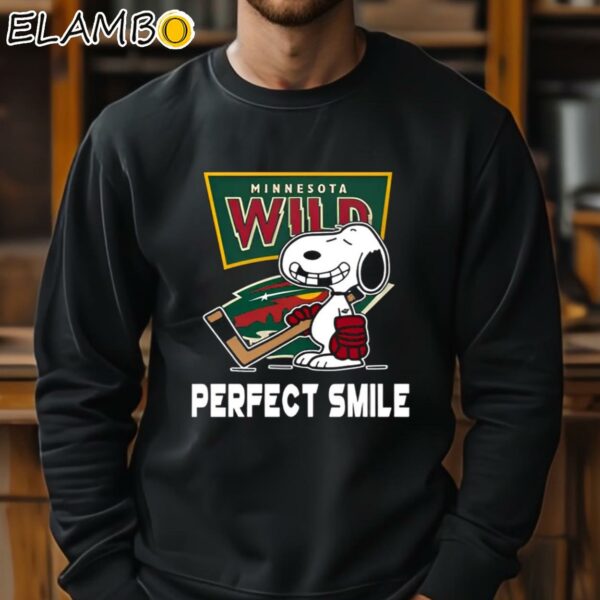 NHL Minnesota Wild Snoopy Perfect Smile The Peanuts Movie Hockey Shirt Sweatshirt 11