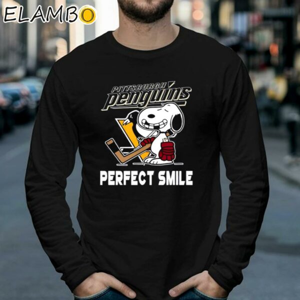 NHL Pittsburgh Penguins Snoopy Perfect Smile The Peanuts Movie Hockey Shirt Longsleeve 39