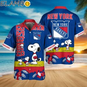 NHL Snoopy New York Rangers Hawaiian Shirts Printed Aloha