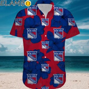 NY Rangers Hawaiian Shirt Big Hibiscus Flower New York Rangers Gift Aloha Shirt Aloha Shirt