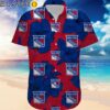 NY Rangers Hawaiian Shirt Big Hibiscus Flower New York Rangers Gift Hawaiian Hawaiian