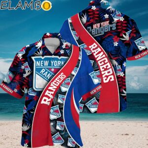 NY Rangers Hawaiian Shirt Tropical Leaves New York Rangers Gift Aloha Shirt Aloha Shirt