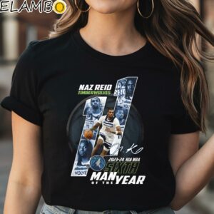 Naz Reid Timberwolves 2023 24 Kia NBA Sixth Man Of The Year Shirt Black Shirt Shirt