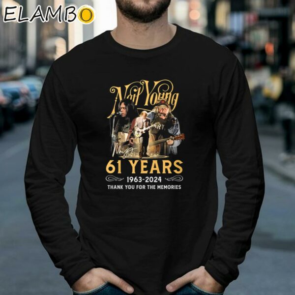 Neil Young 61 Years 1963 2024 Thank You For The Memories T Shirt Longsleeve 39