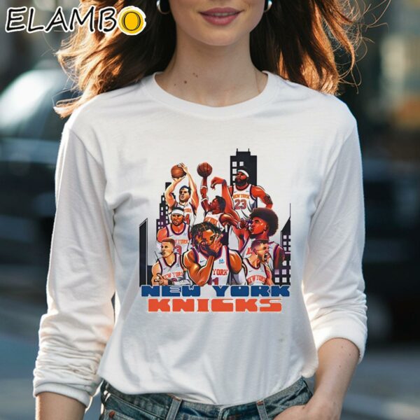 New York Knicks Against All Odds 2024 Playoffs shirt Longsleeve Women Long Sleevee