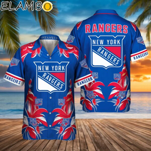 New York Rangers Floral Summer Hawaiian Shirt Printed Aloha