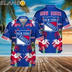 New York Rangers NHL Flower Classic Full Printing Hawaiian Shirt Printed Aloha