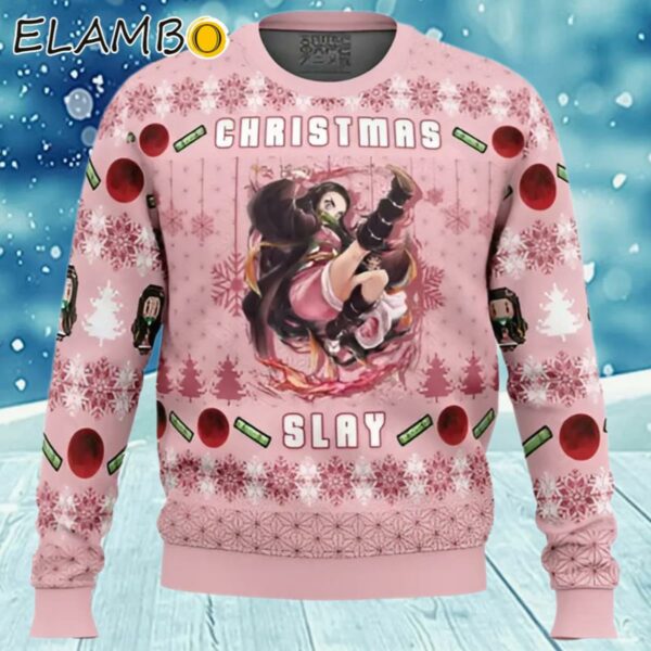 Nezuko Christmas Slay Demon Slayer Ugly Christmas Sweater Sweater Ugly